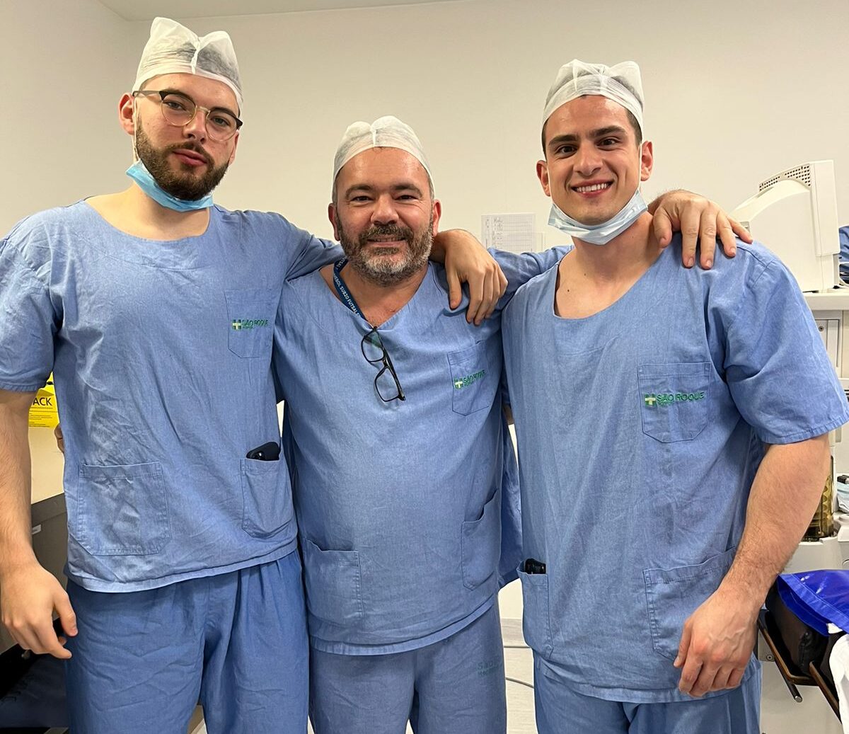 Dr. Paulo Cesar Nery, Dr. Gabriel Nery e Daniel Bohn